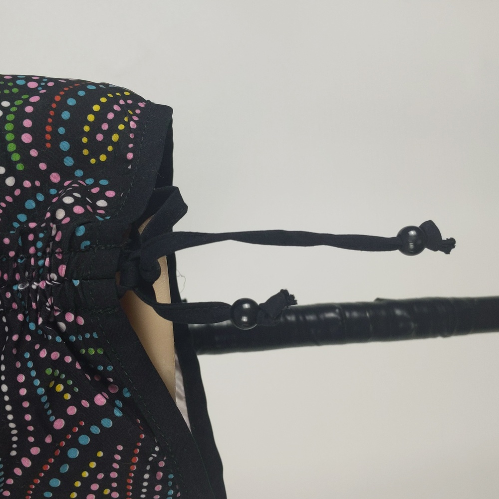 Target Womens Board Shorts Size 8 Black Pink Spot Elastic Waist Ruched Sides NEW - Picture 7 of 9